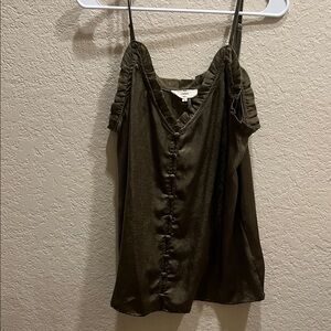 Entro Dark Olive Camisole Top